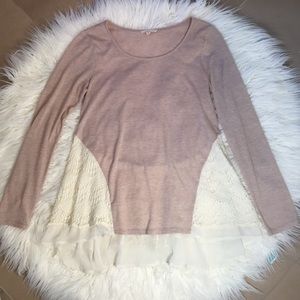 Anthropologie lace top